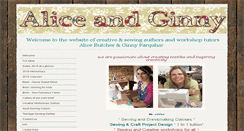 Desktop Screenshot of aliceandginny.co.uk